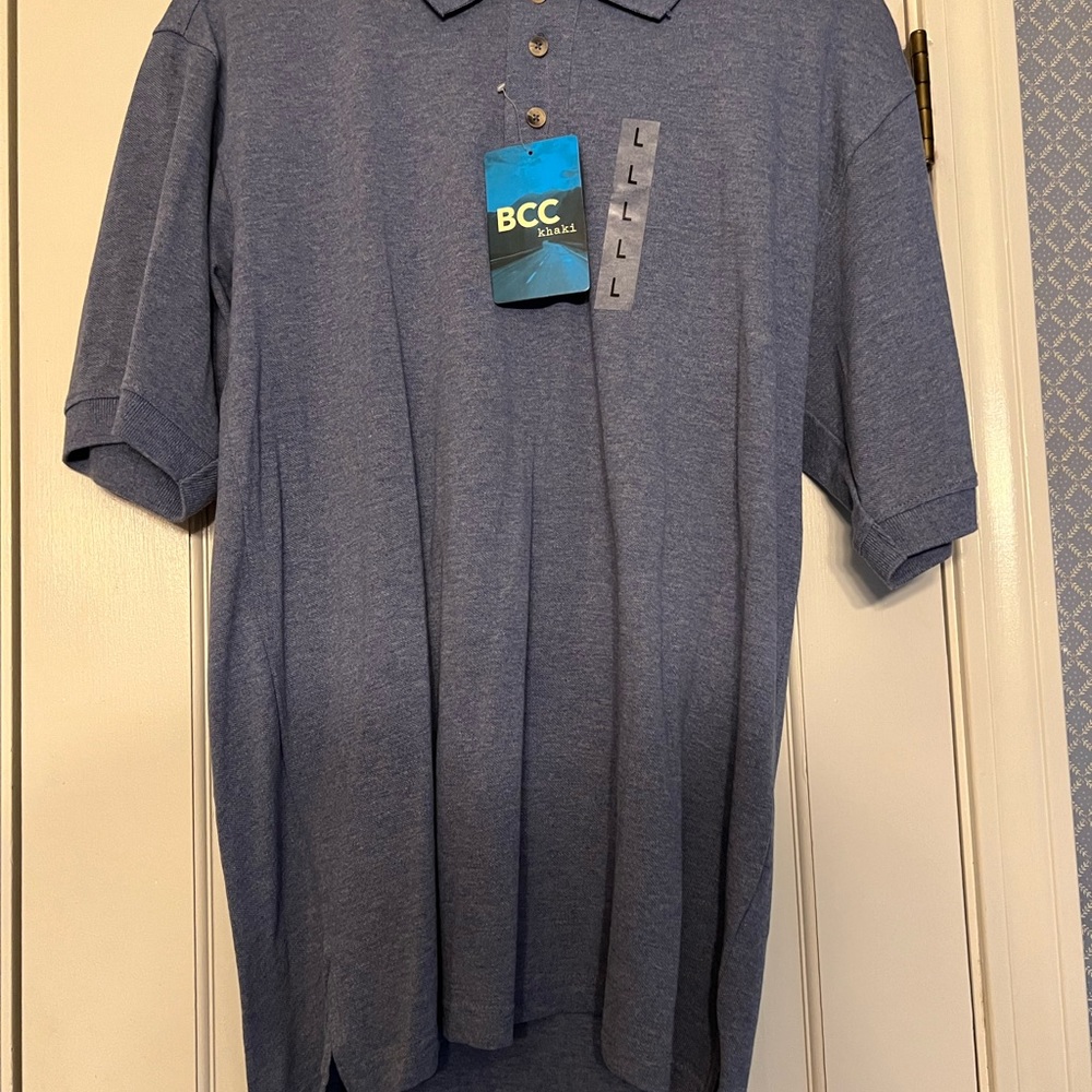 NEW Mens BCC collared ss polo shirt